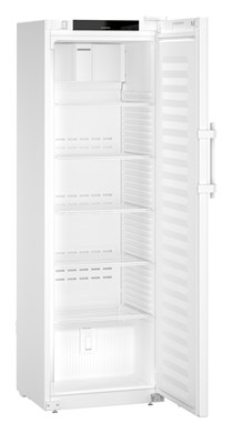 Liebherr SRFvh 4001 laboratory refridgerator, +3 °C to +16 °C, 394 L, (mm) 597 x 654 x 1884, fan-assisted cooling, plastic inner liner, steel door