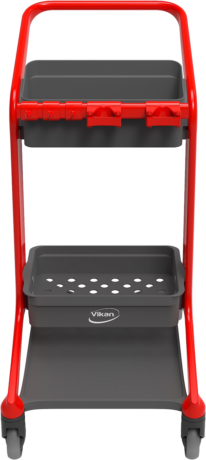 Vikan HyGo Mobile Cleaning Station, 780 mm, Red