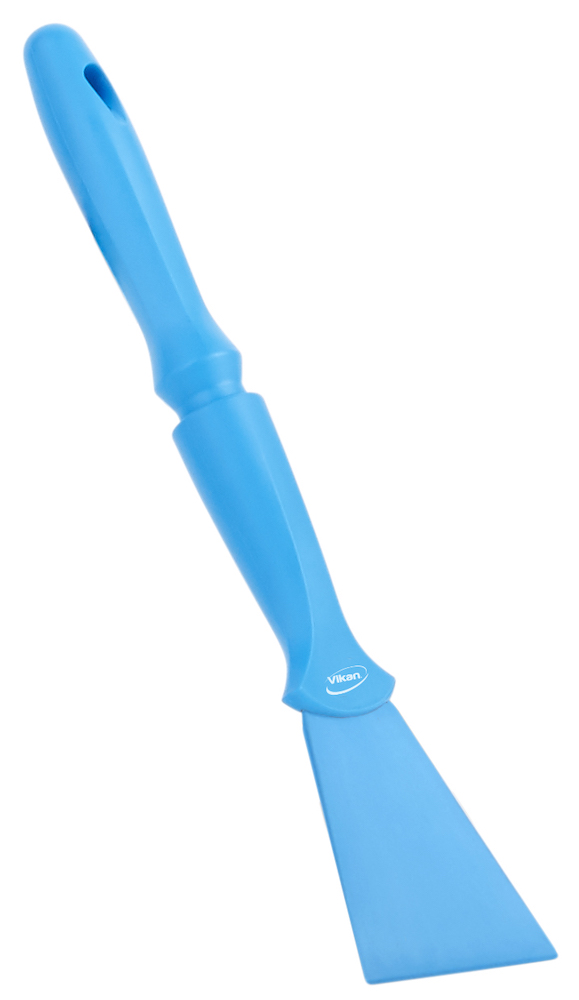 Nylon Scraper with Threaded Handle, 100 mm, Blue