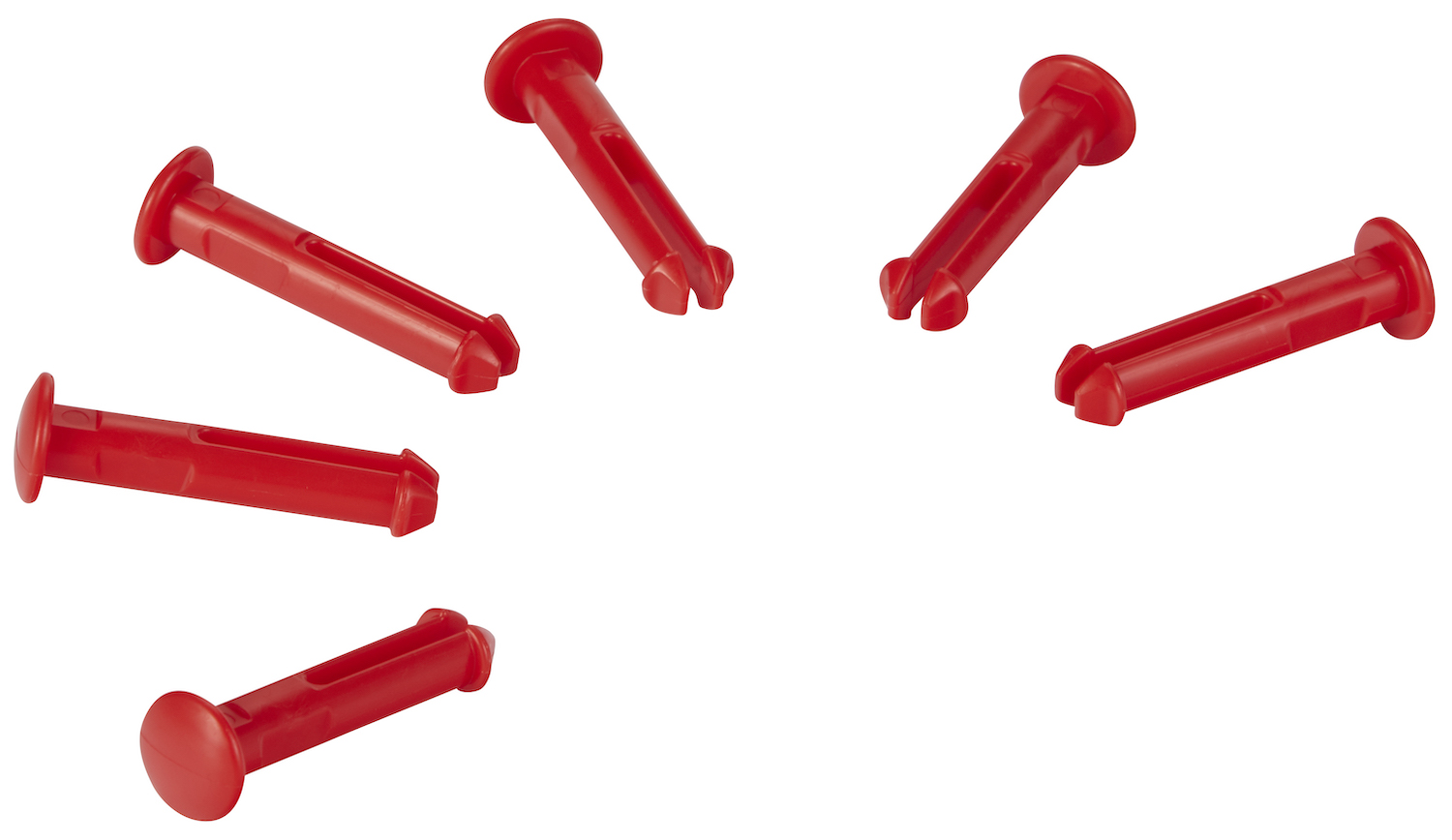 Vikan 6 spare part pins for 1011x & 1013x, Red