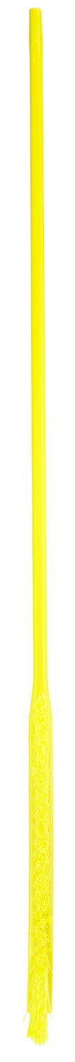 Ultra-Slim Cleaning Brush with Long Handle, 600 mm, Medium, Yellow