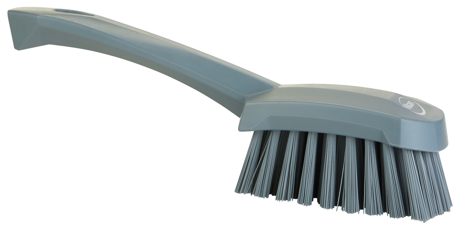 Washing Brush w/short Handle, 270 mm, Hard, Grey