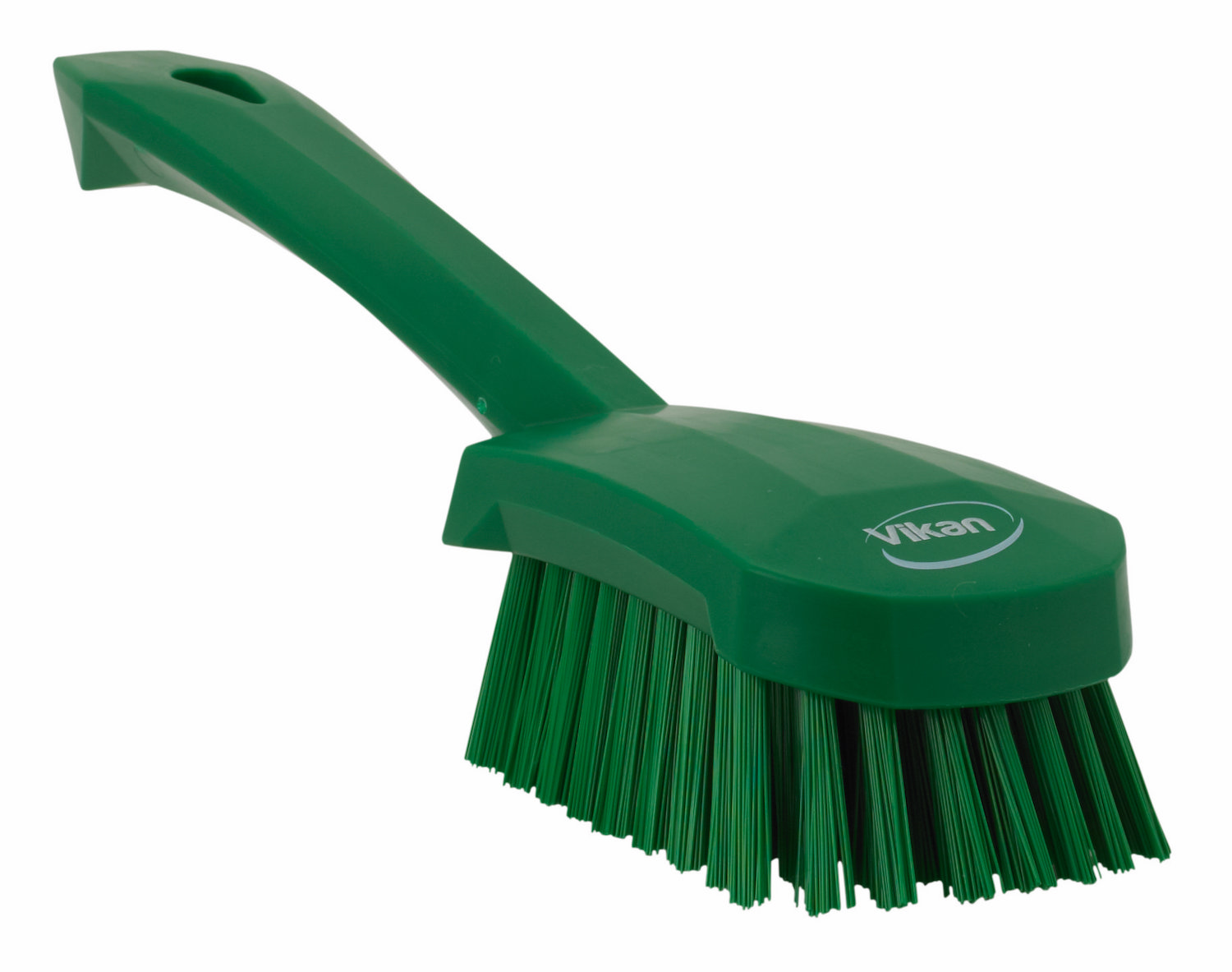 Washing Brush w/short Handle, 270 mm, Hard, Green