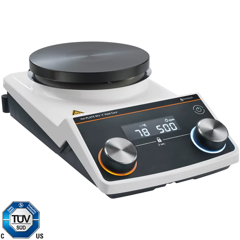 Heidolph Hei-PLATE Mix 'n' Heat Core+ magnetic stirrer, 135 mm, 20 L, [oC] 20 - 300, Pt1000 ext. temp. sensor