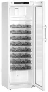 Liebherr HMFvh 4011 pharmaceutical refridgerator, +5 °C, 420 L, (mm) 597 x 654 x 1884, with medicine drawers, fan-assisted cooling, compliant with DIN 13277, glass door Liebherr HMFvh 4011 pharmaceutical refridgerator, +5 °C, 420 L, (mm) 597 x 654 x 1884, with medicine drawers, fan-assisted cooling, compliant with DIN 13277, glass door