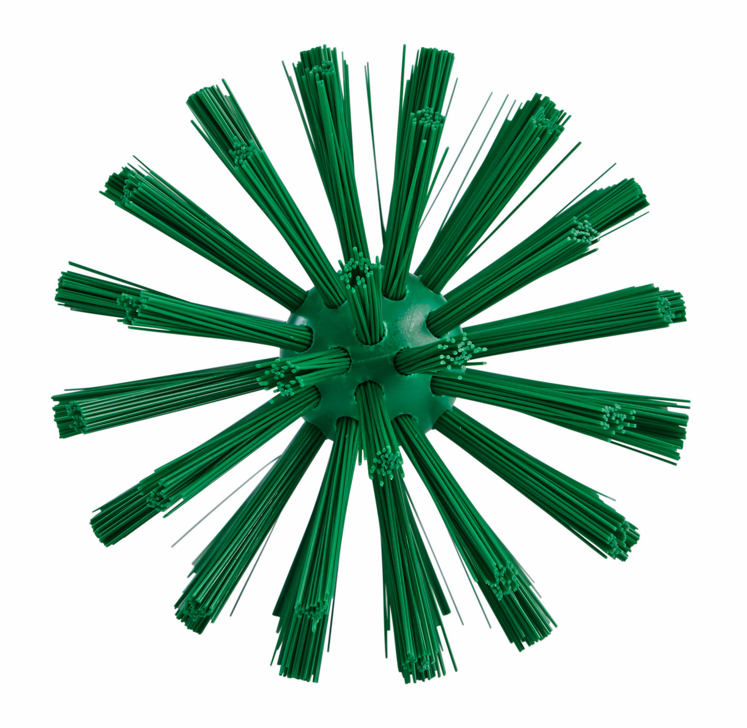 Pipe Brush w/handle, one piece, Ø90 mm, 430 mm, Medium/hard, Green