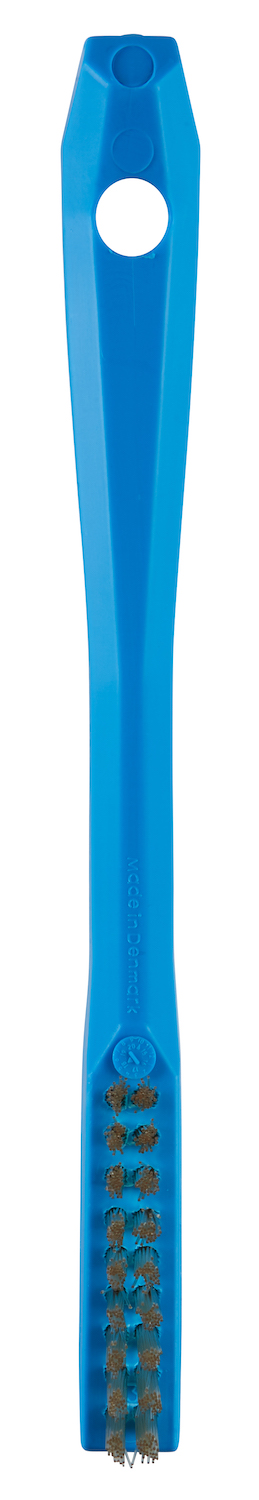 Detail Brush with heat resistant filaments, 205 mm, Very hard, Blue