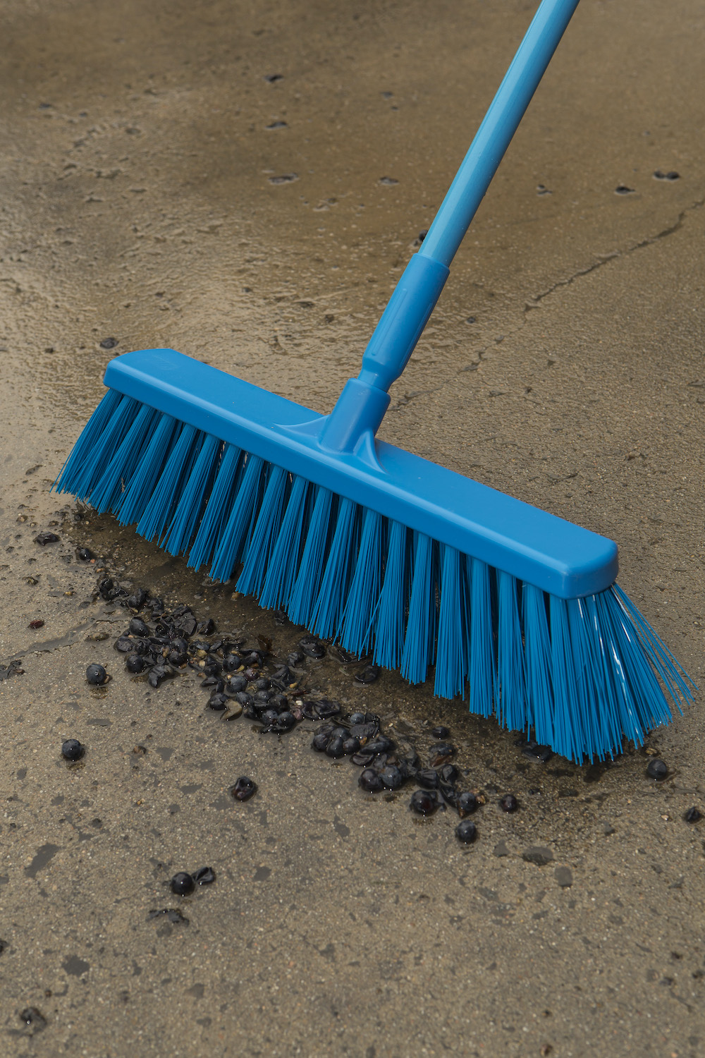 Broom, 330 mm, Very hard, Blue