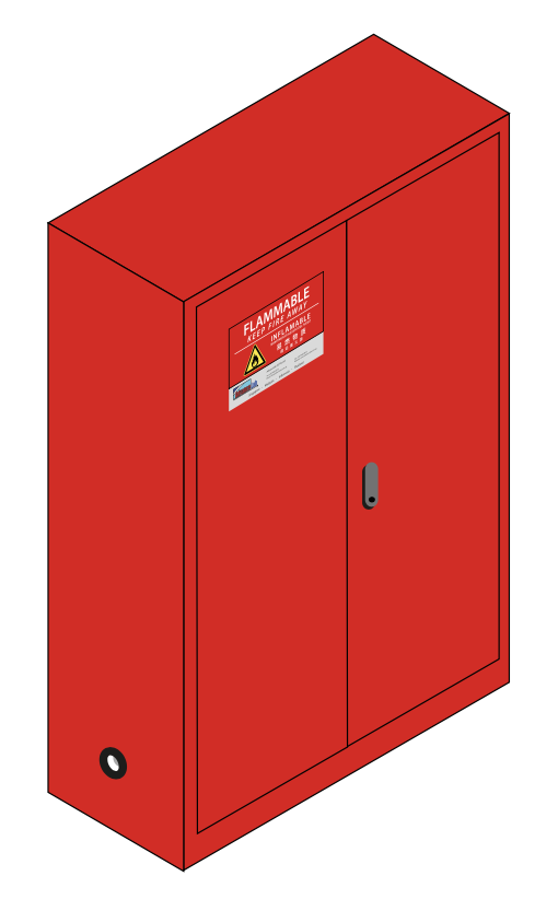Combustible Storage Cabinet, 30Gal, (mm) 1092 x 457 x 1118