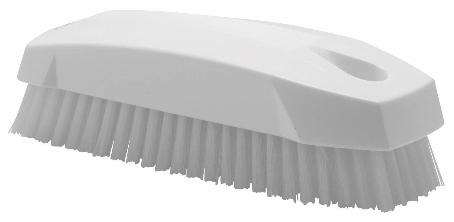 Vikan Hand Brush S / Nailbrush, 130 mm, Hard, White