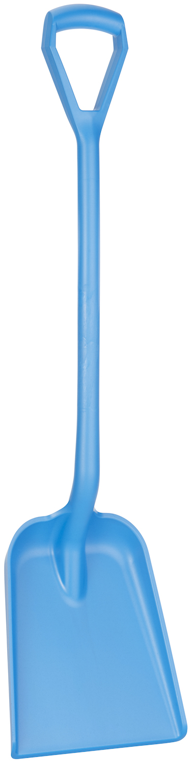 Vikan Shovel, Metal Detectable, D Grip, 327 x 271 x 50 mm, 1040 mm, Blue