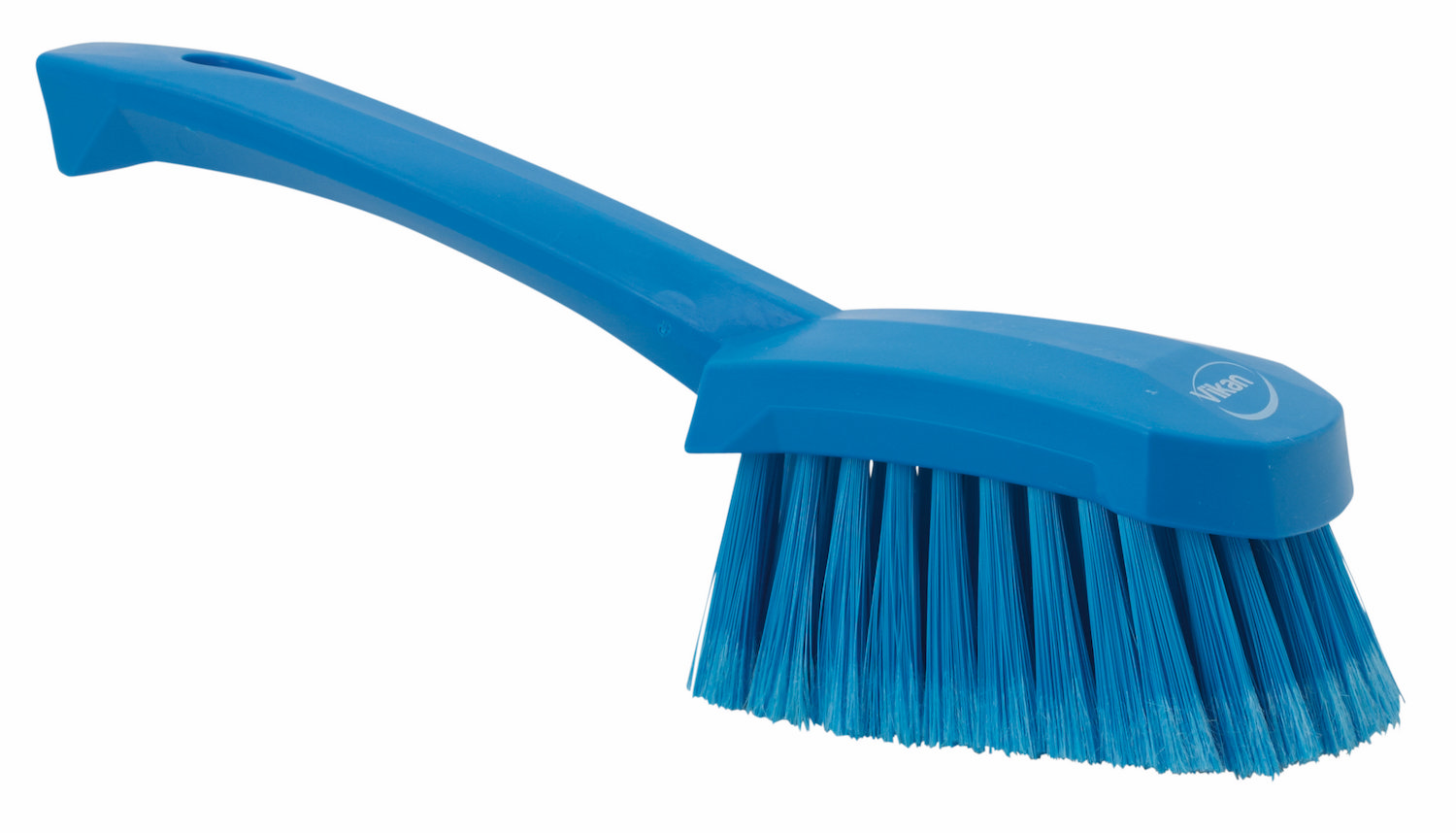 Washing Brush w/short Handle, 270 mm, Soft/split, Blue