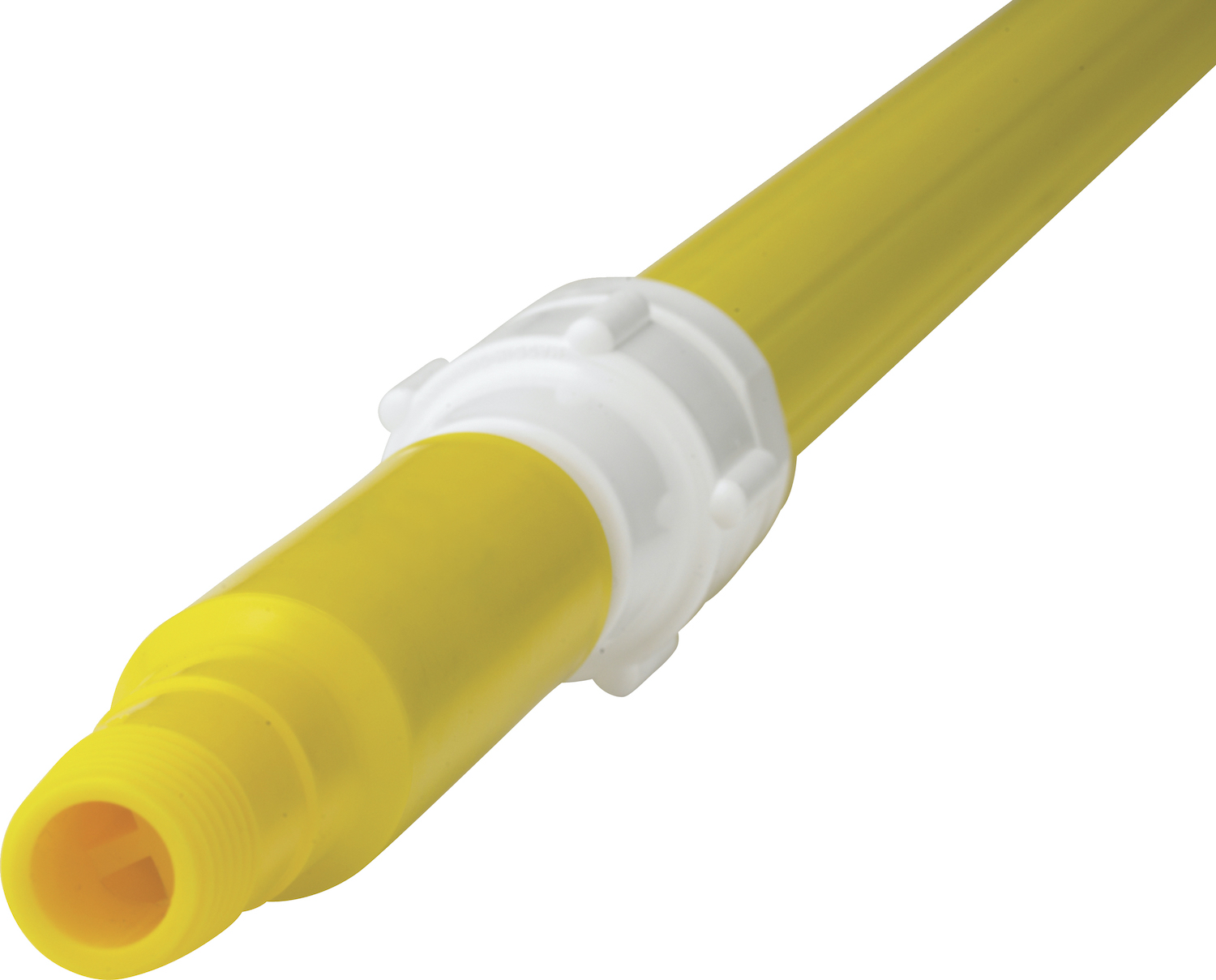 Aluminium Telescopic waterfed Handle w/metal coupling, 1600 mm, , Yellow