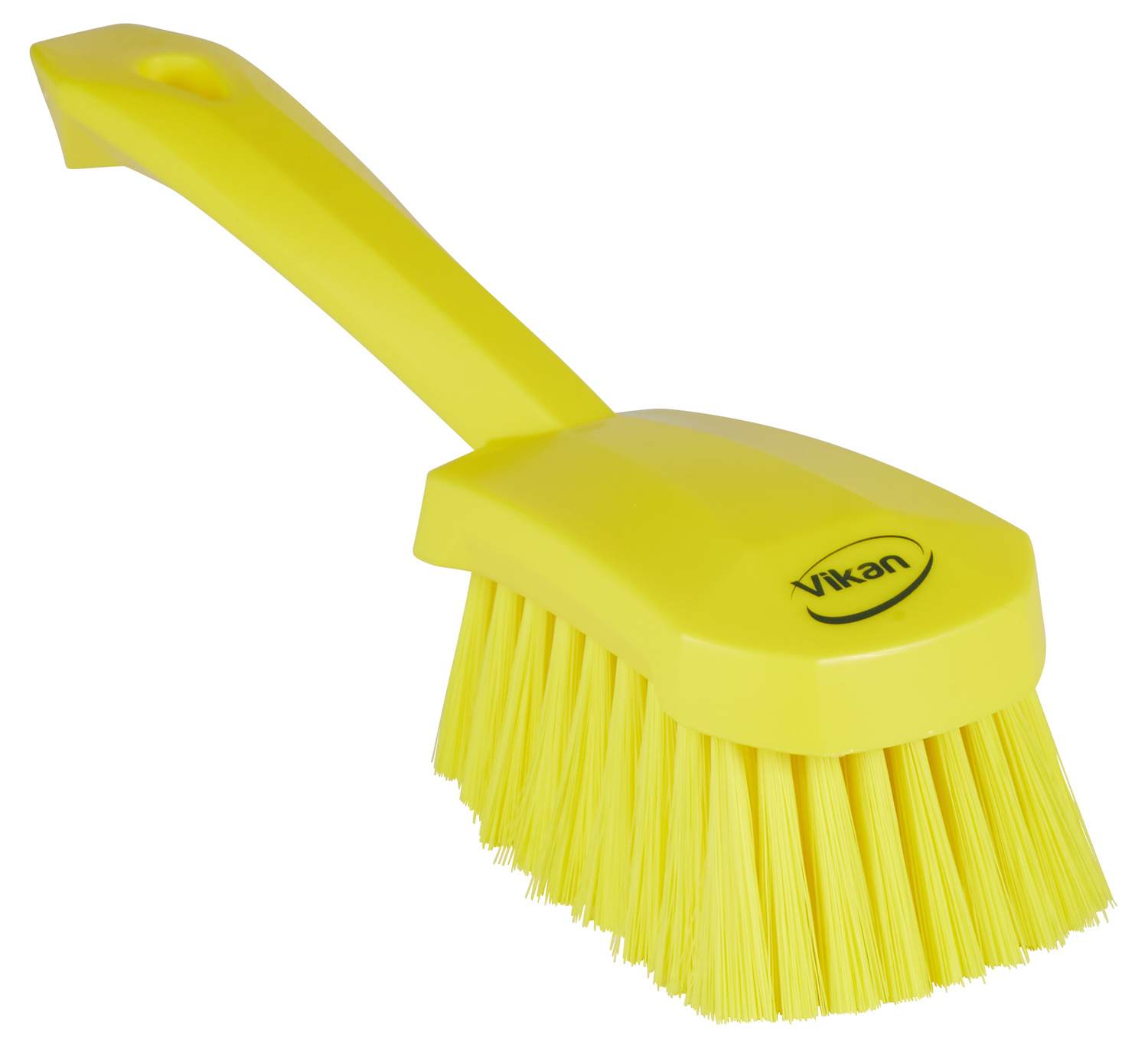 Vikan Washing Brush w/short Handle, 270 mm, Soft, Yellow