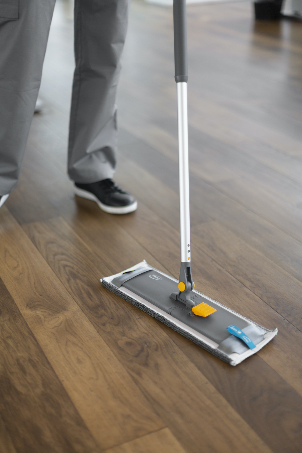 Vikan DampDry 31 microfiber mop, Pocket, Pocket 40 cm, Grey