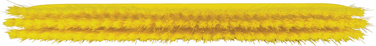 Powder Brush, 300 mm, Soft, Yellow