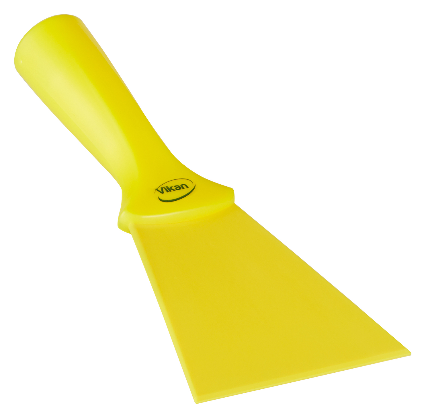 Nylon Scraper with Threaded Handle, 100 mm, Yellow