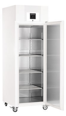 Liebherr LGPv 6520 laboratory freezer, −9 °C ... −35 °C, 430 L, Comfort electronic controller, stainless steel inner liner, steel door