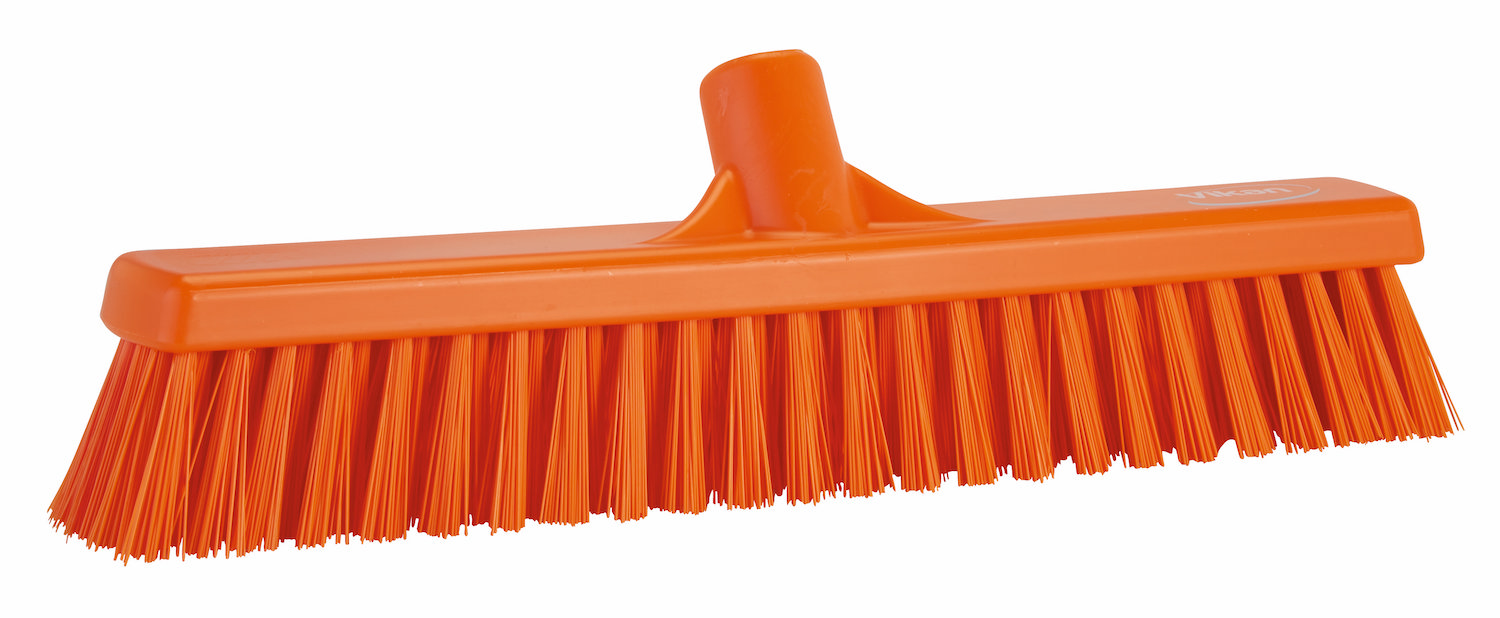 Broom, 410 mm, Soft/hard, Orange