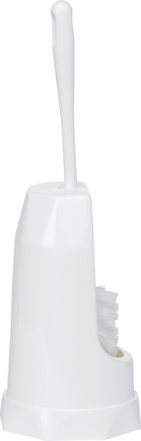 Toilet Brush w/Rim Brush, 400 mm, Medium,
White