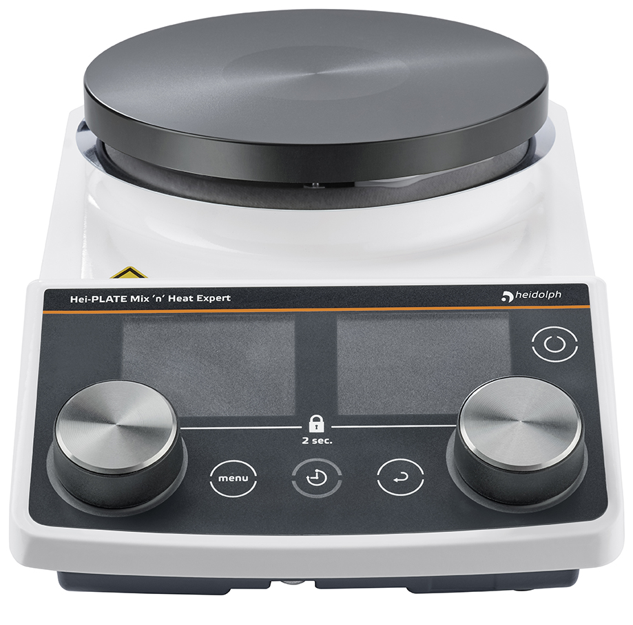 Heidolph Hei-PLATE Mix 'n' Heat Expert magnetic stirrer, 145 mm, 20 L, [oC] 20 - 350, Pt100/ Pt1000 ext. temp. sensor, USB B connection interfaces