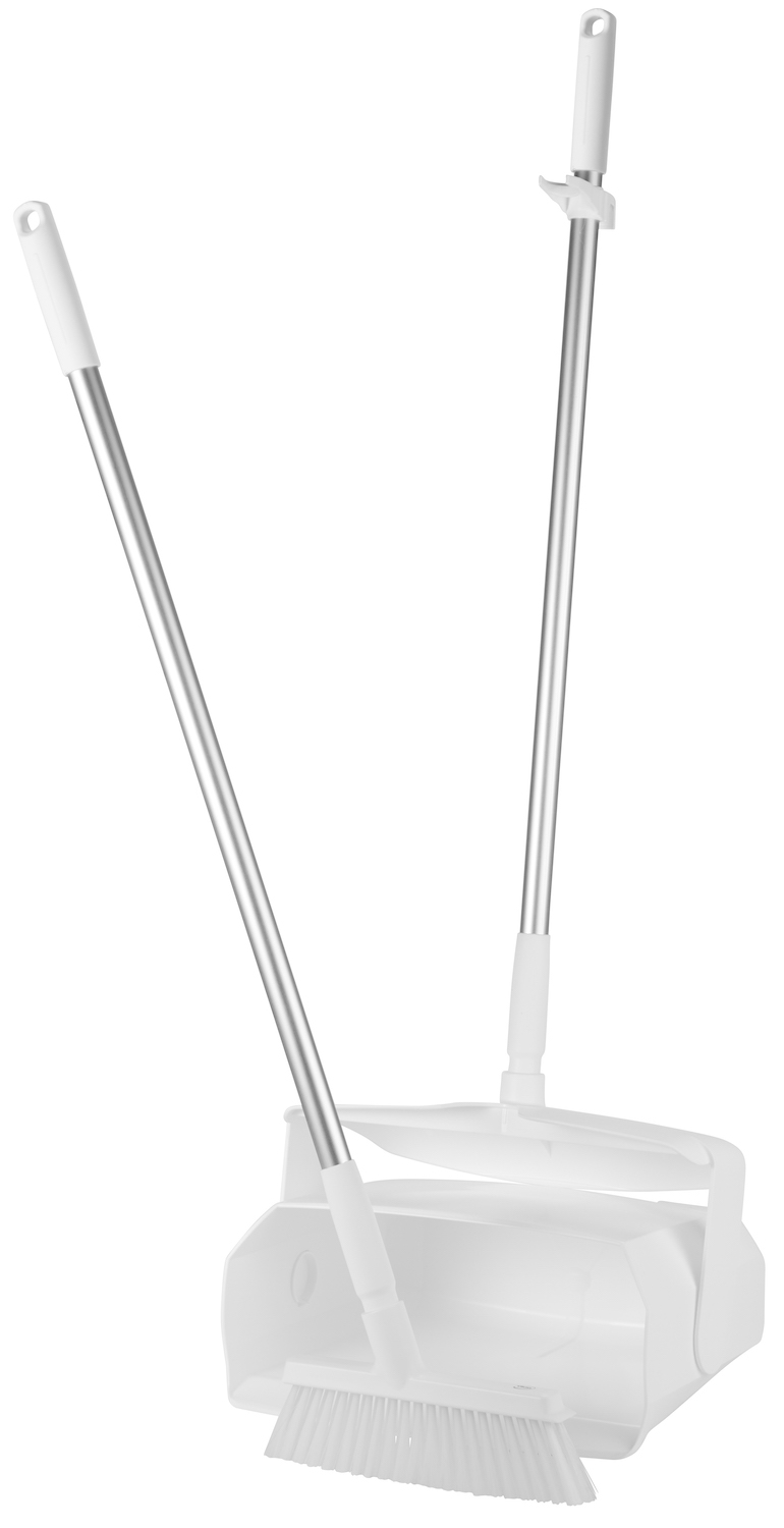 Vikan Dustpan set, closable with broom, 335 mm, Medium, White