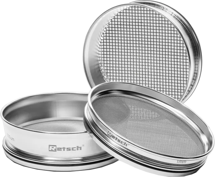 Test sieve 4.00 mm, 5 Mesh, ø 8", height 2", ASTM E11, stainless steel, wire gauze