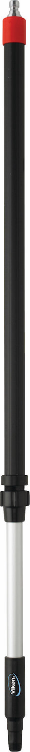 Aluminium telescopic waterfed handle w/Q coupling, 1060 - 1600 mm, Ø32 mm, Black
