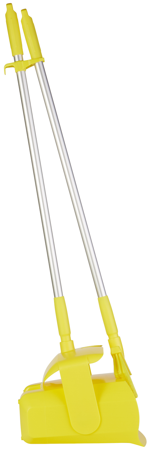 Vikan Dustpan set, closable with broom, 335 mm, Medium, Yellow