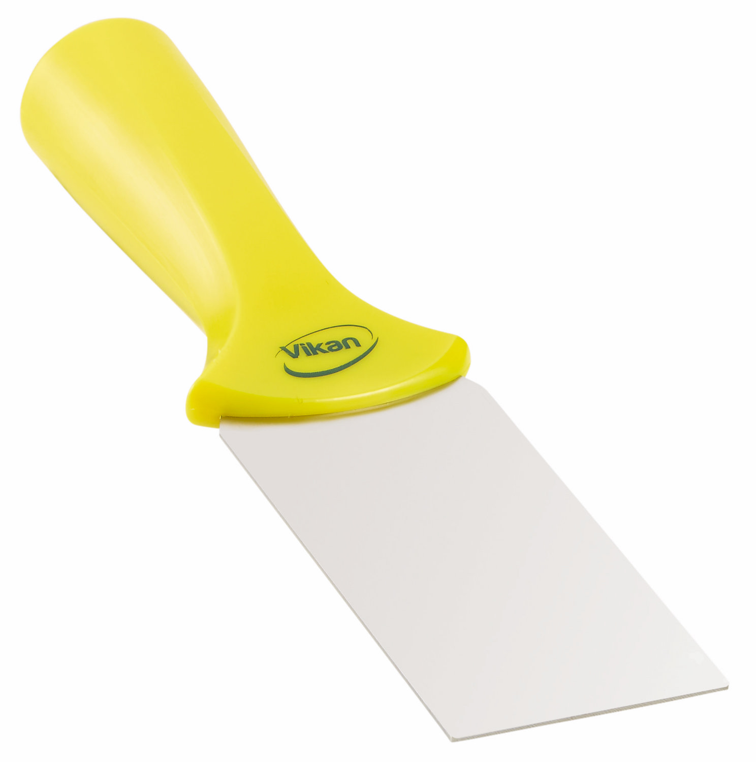 Stainless Steel Scraper with Threaded Handle, 50 mm, Yellow