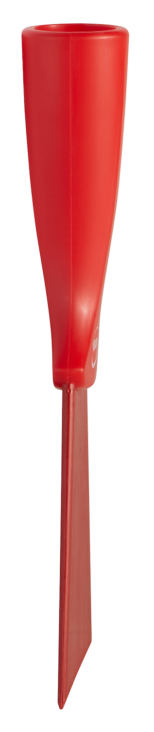 Nylon Scraper with Threaded Handle, 100 mm, Red