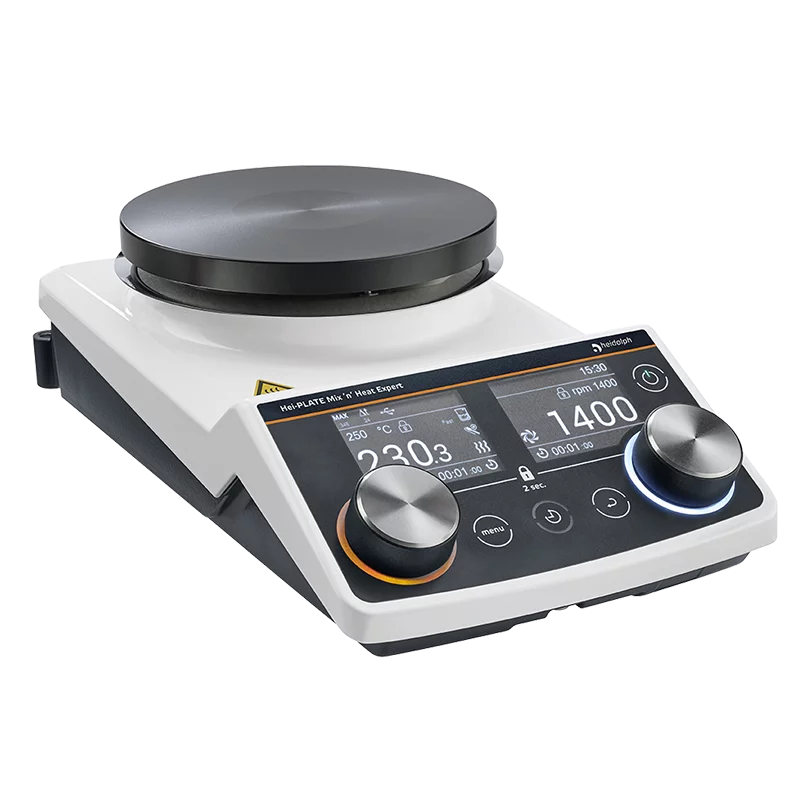 Heidolph Hei-PLATE Mix 'n' Heat Expert magnetic stirrer, 135 mm, 20 L, [oC] 20 - 350, Pt100/ Pt1000 ext. temp. sensor, USB B connection interfaces