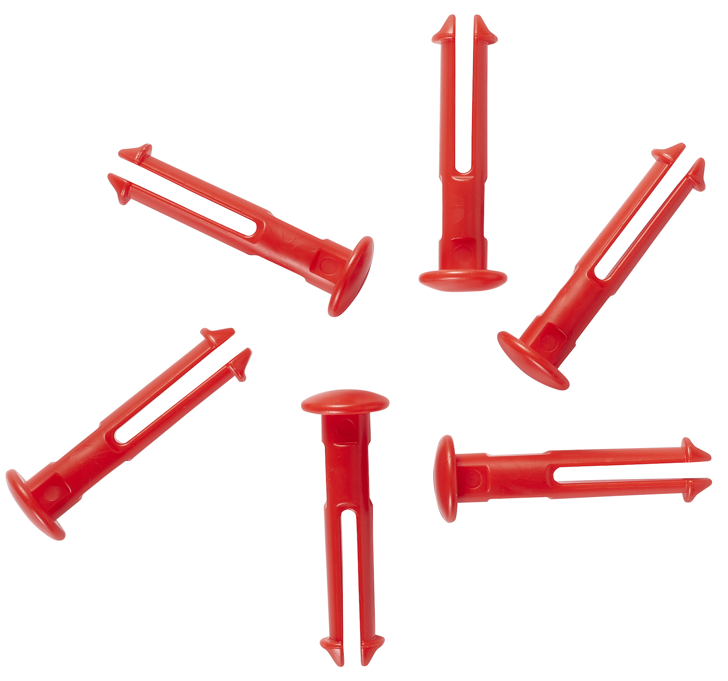 Vikan 6 spare part pins for 1011x & 1013x, Red