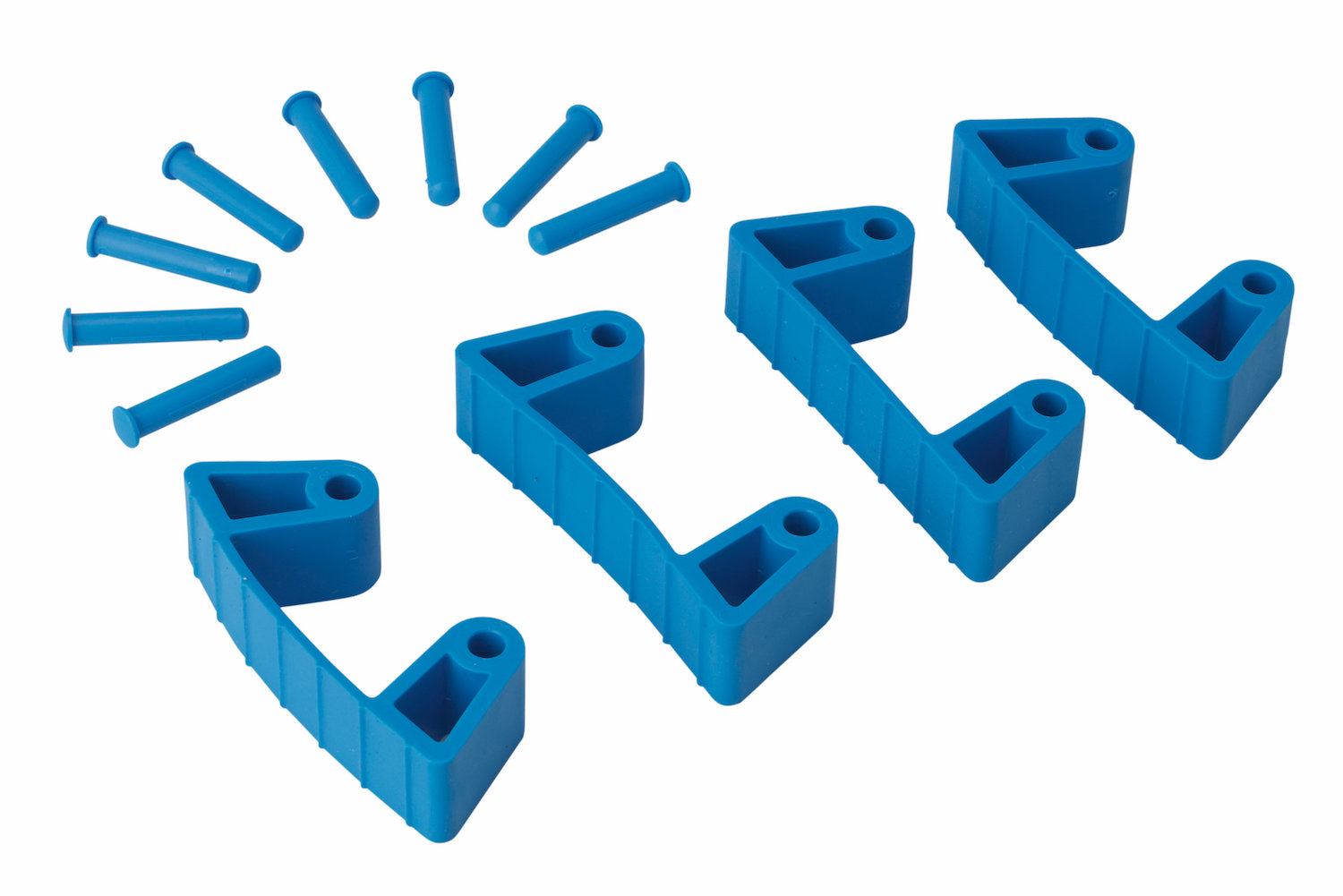 Rubber Clip x 4 for 1017 and 1018, 120 mm, , Blue Rubber Clip x 4 for 1017 and 1018, 120 mm, , Blue