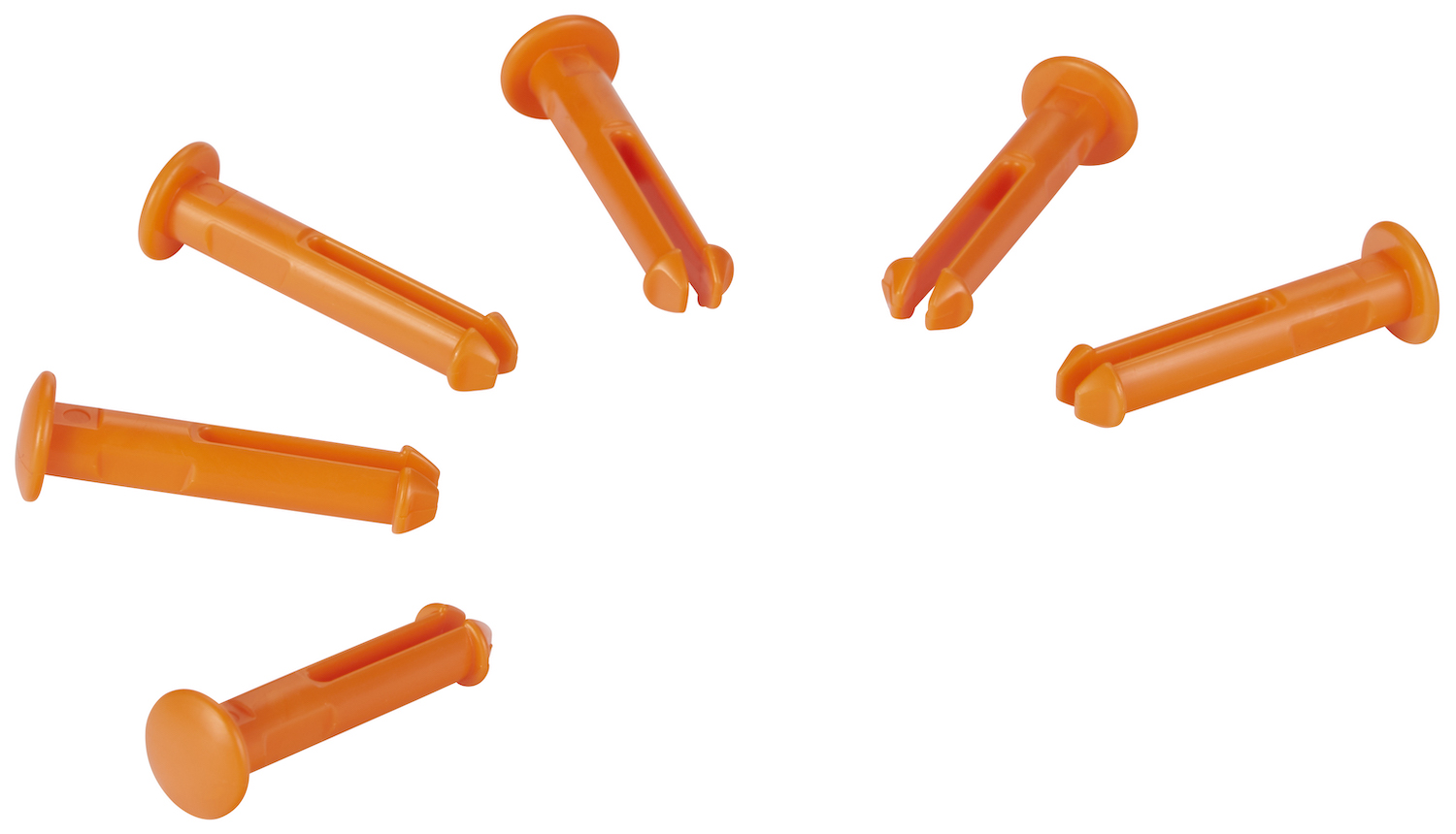 Vikan 6 spare part pins for 1011x & 1013x, Orange