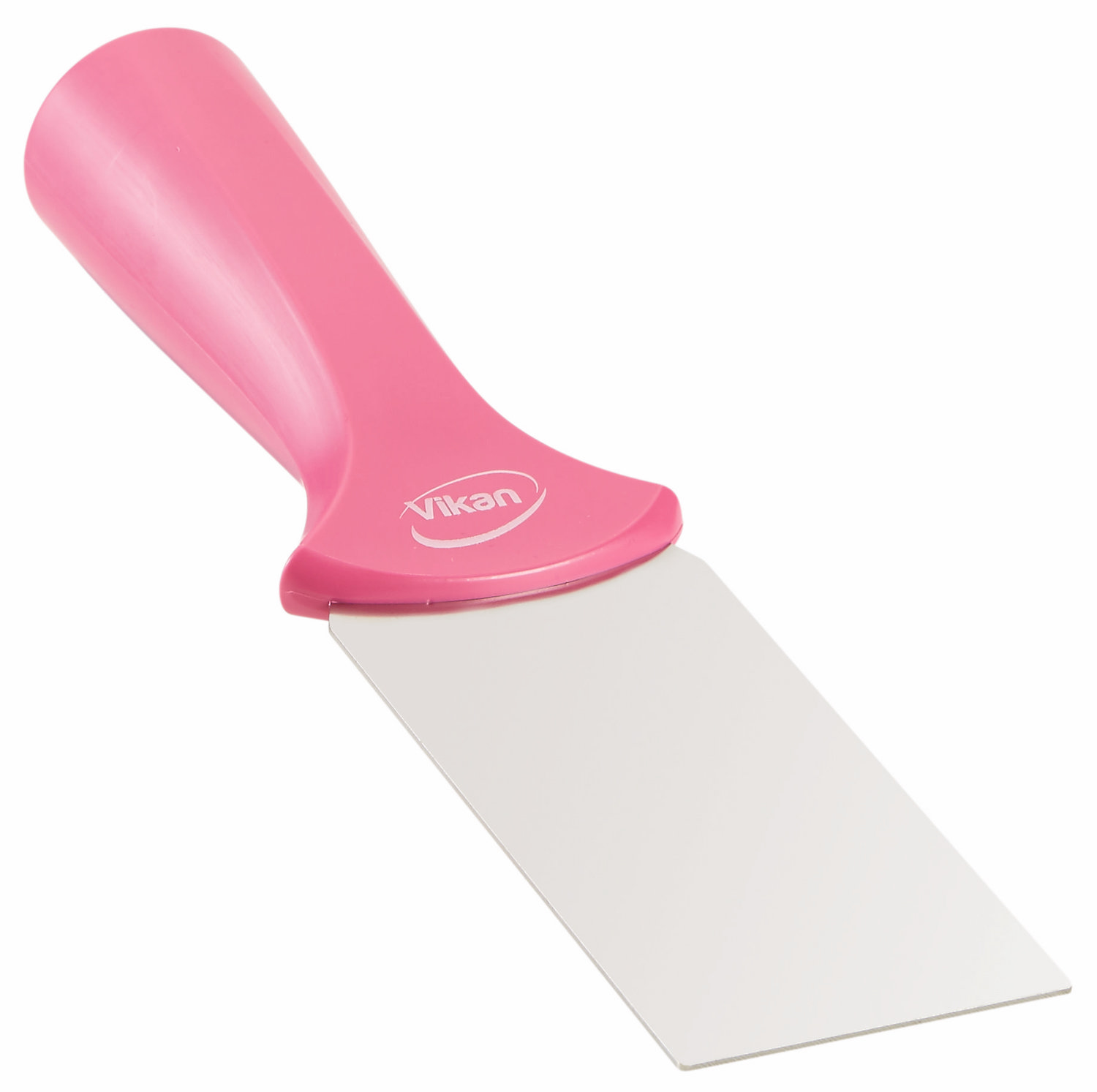 Stainless Steel Scraper with Threaded Handle, 50 mm, Pink