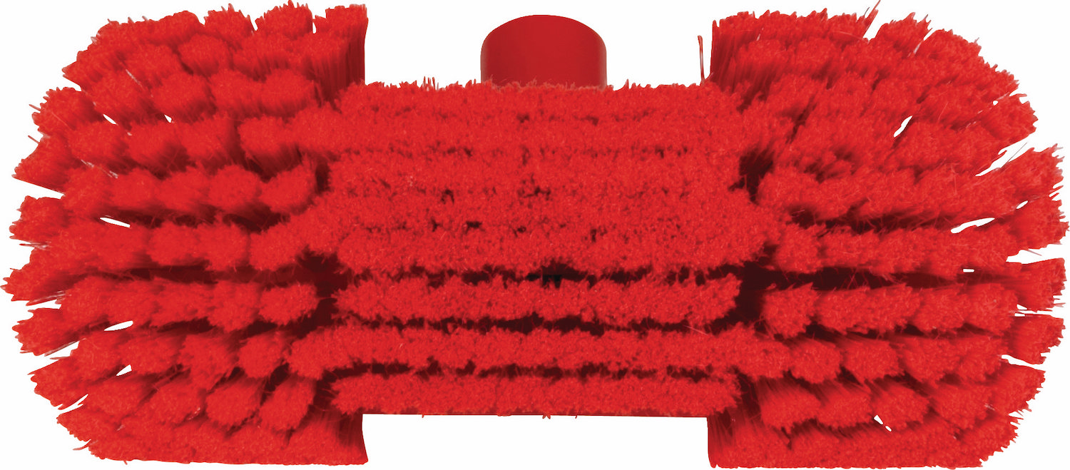 Washing Brush w/Angle adjustment, waterfed, 240 mm, Soft/split, Red