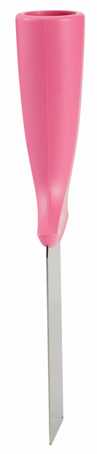 Stainless Steel Scraper with Threaded Handle, 50 mm, Pink