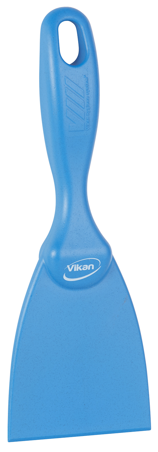 Vikan Hand Scraper, Metal Detectable, 75 mm, Blue
