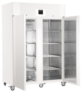 Liebherr LGPv 1420 laboratory freezer, −9 °C ... −26 °C, 980 L, Comfort electronic controller, stainless steel inner liner, steel door