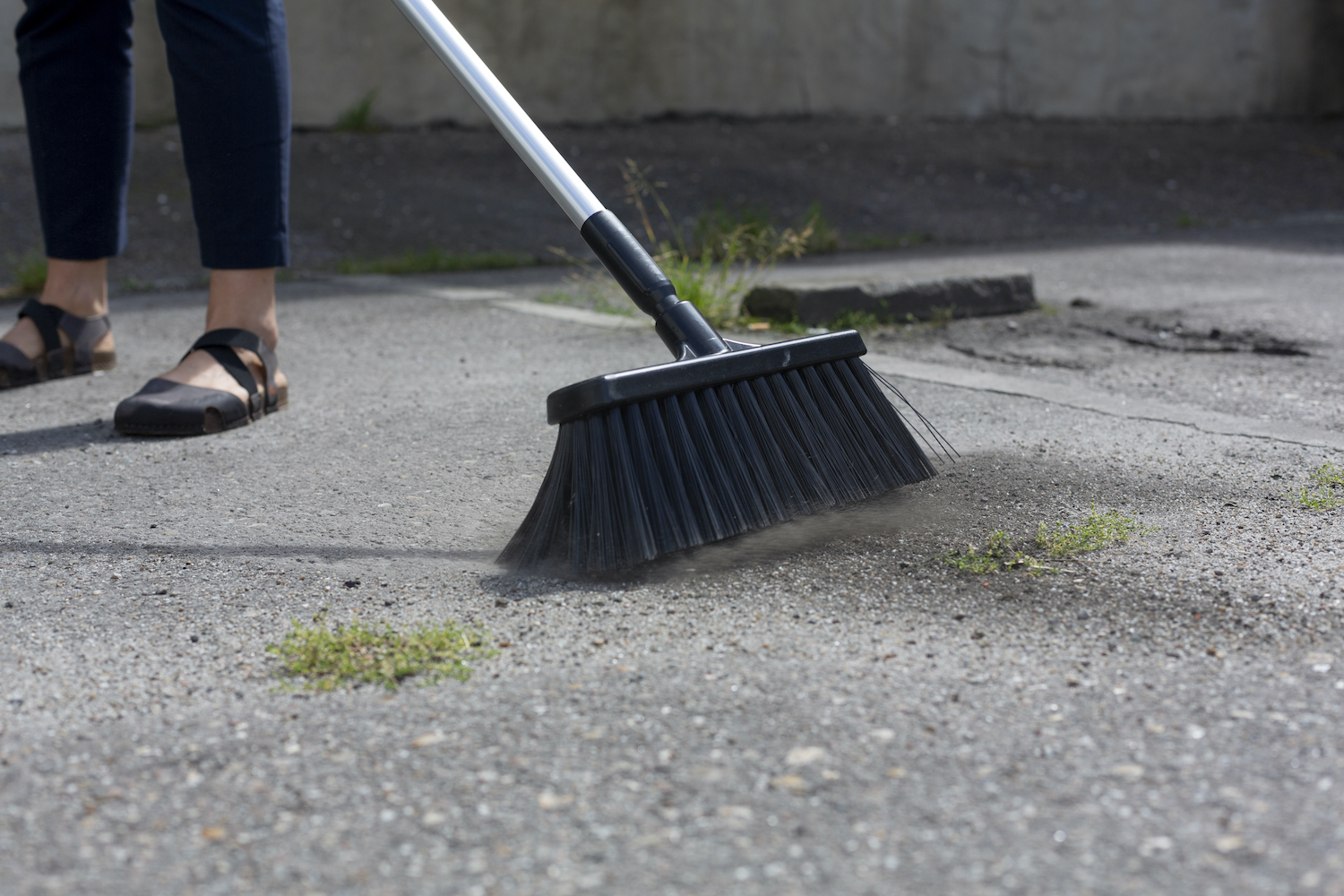 Broom, 330 mm, Very hard, Blue