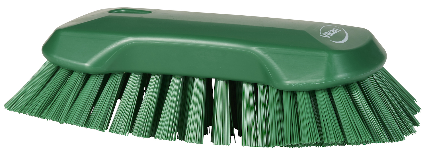 Vikan XL Hand Brush, 230 mm, Very hard, Green