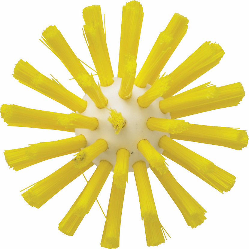 Pipe Cleaning Brush f/handle, Ø77 mm, 155 mm, Medium, Yellow