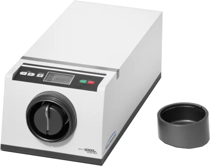 Retsch XRD-Mill McCrone, with 2 grinding jars with screw top lid of PP, 1 pouring lid, 1 loading device, 220-240 V, 50/60 Hz Retsch XRD-Mill McCrone, with 2 grinding jars with screw top lid of PP, 1 pouring lid, 1 loading device, 220-240 V, 50/60 Hz