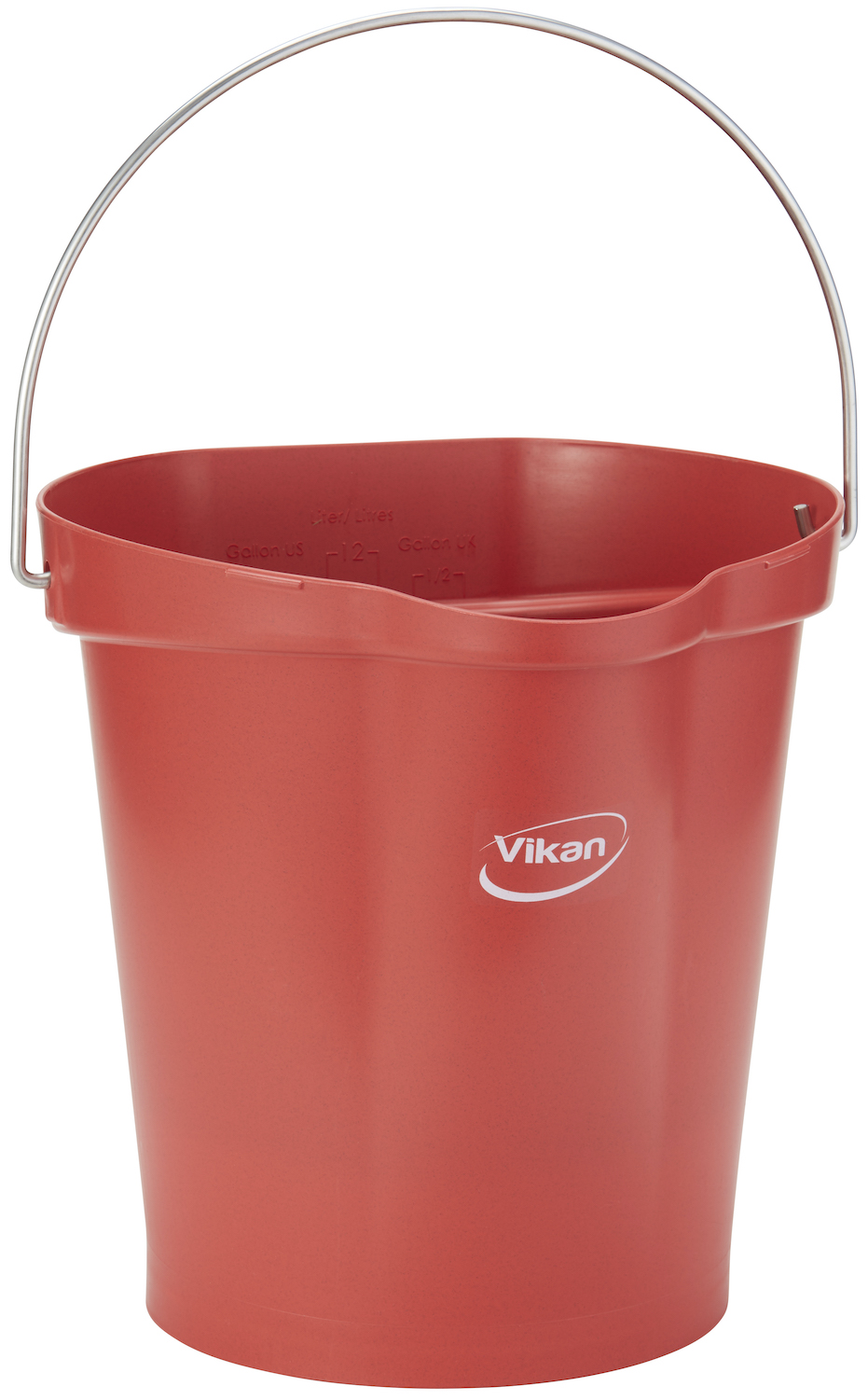 Vikan Bucket, Metal Detectable, 12 Litre, Red