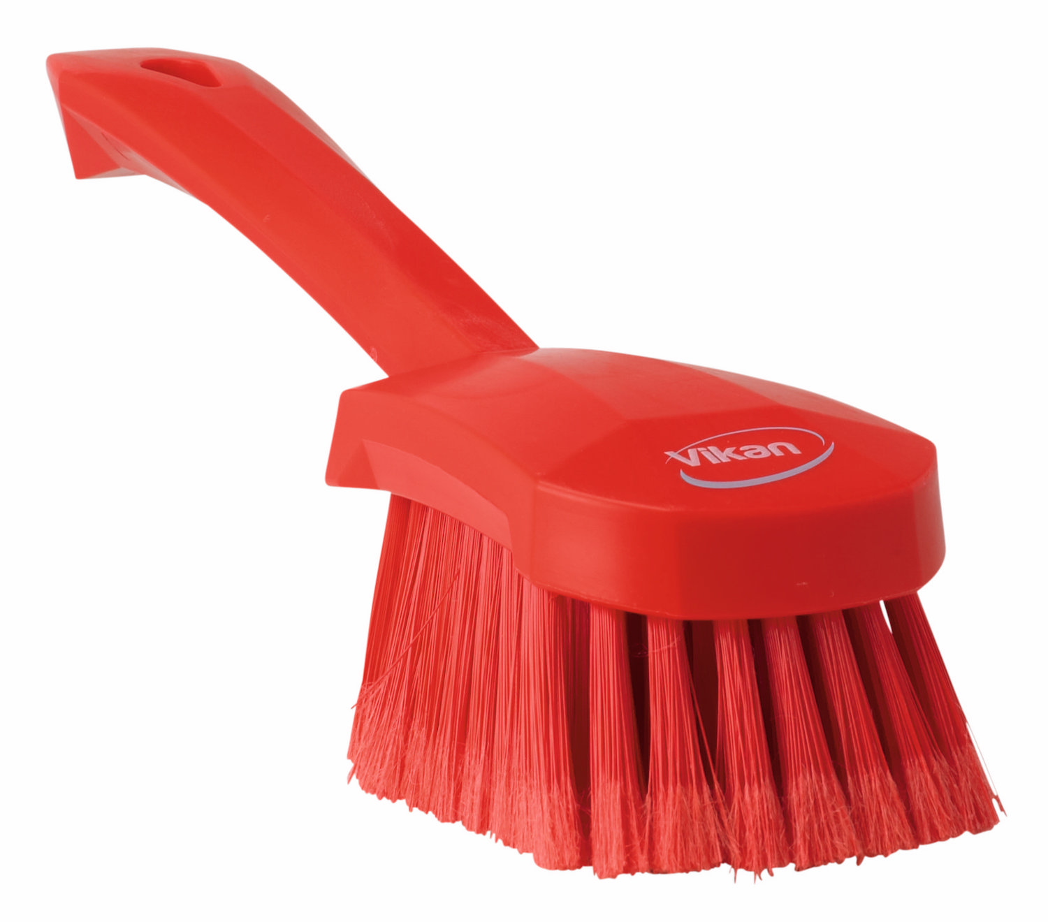 Washing Brush w/short Handle, 270 mm, Soft/split, Red