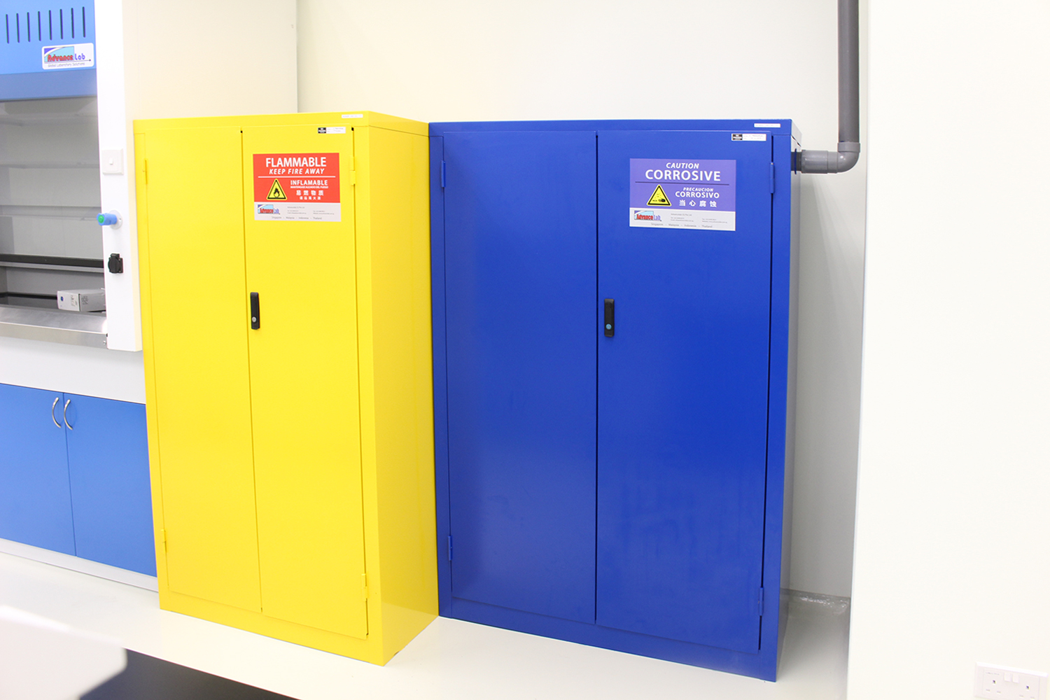 Flammable Storage Cabinet, 60Gal, (mm) 864 x 864 x 1651