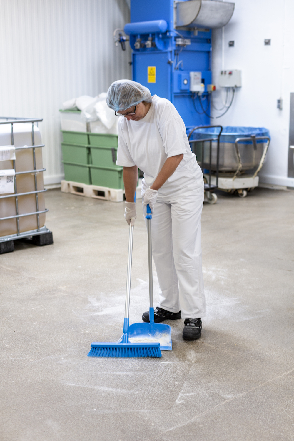 Broom, 410 mm, Soft/split, Blue