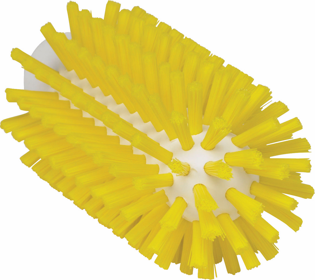 Pipe Cleaning Brush f/handle, Ø63 mm, 145 mm, Hard, Yellow