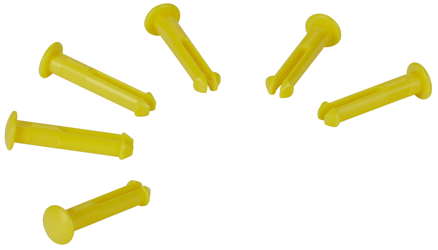 Vikan 6 spare part pins for 1011x & 1013x, Yellow